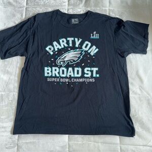 Philadelphia Eagles Black Super Bowl T-Shirt